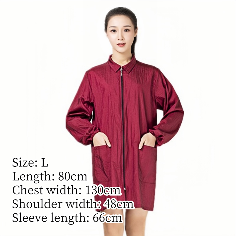 Dunne kappersuniformen, kappersjas, kappersschort, anti-haar, antistatische kleding voor huisdierverzorging  y0505: Zwart