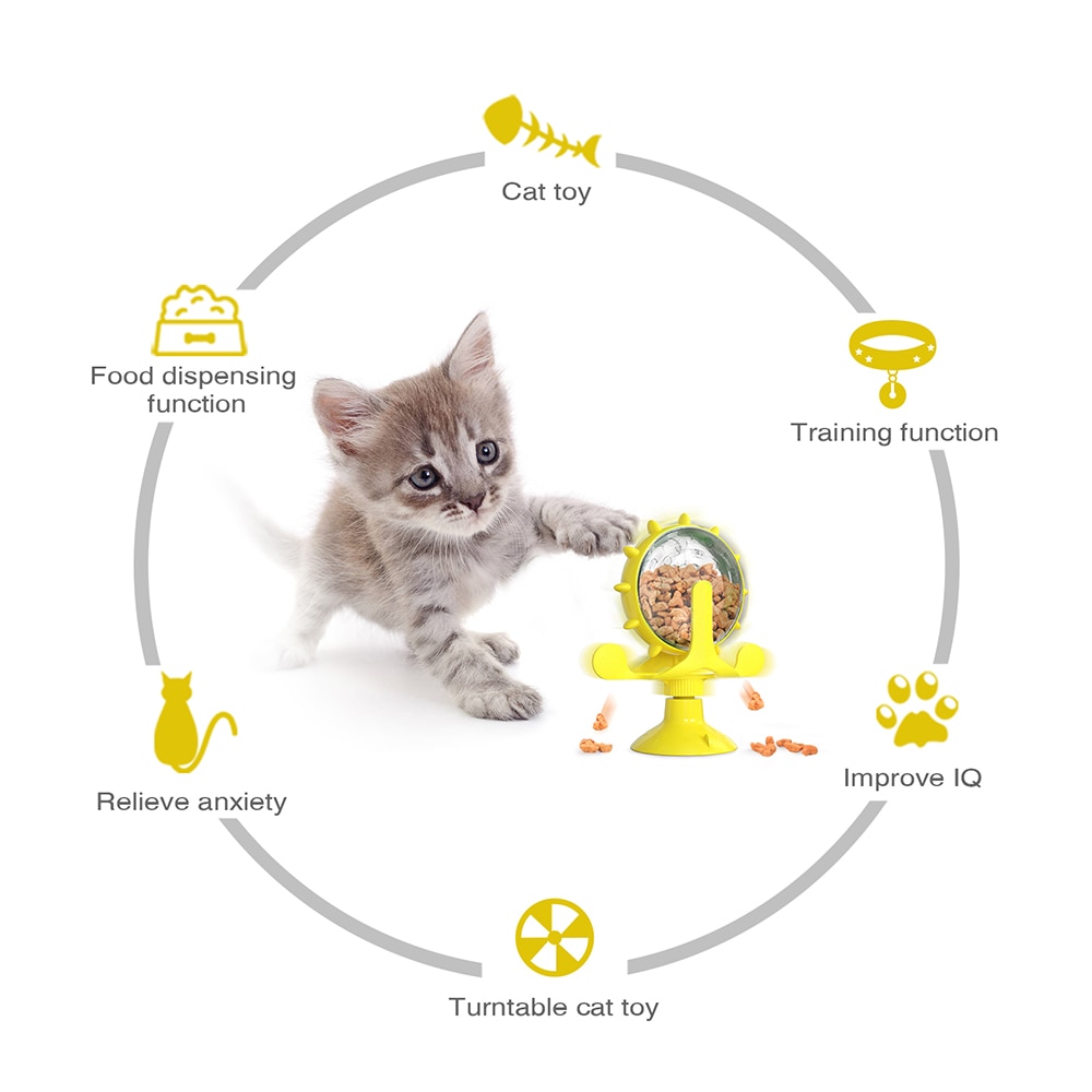 Interactive Treat Leaking Toy for Small Dogs Original Slow Dog Feeder Funny Dog Wheel Pet Products Accessories for