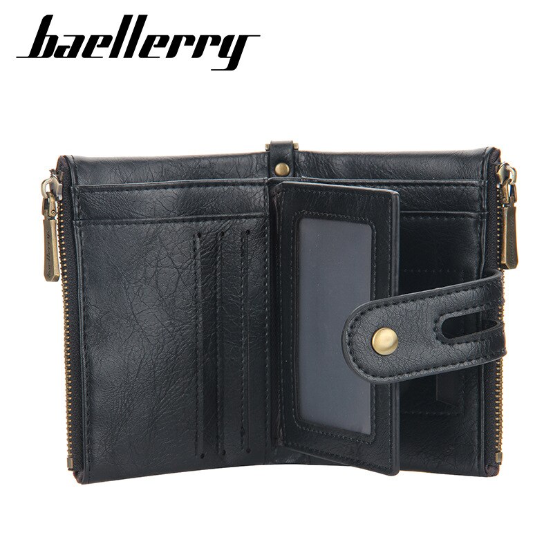 Luxus Männer Leder kurz Brieftasche retro Multi-Funktion Karte Halter Brieftasche Geschäft lässig klein Münze Geldbeutel Brieftasche Pro Männer