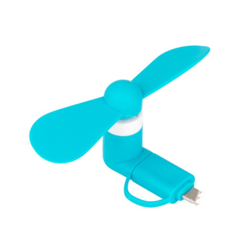 Mini portátil 2 em 1 ventilador do telefone móvel micro adaptador usb tipo de smartphone para iphone android micro handheld ventilador de refrigeração celular: 03
