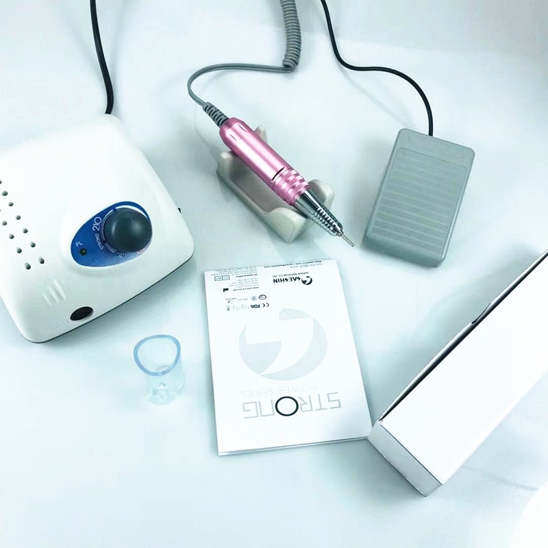 Strong 210 Electric Nail Drill 65W Milling Machine for Manicure Pedicure Nail Drill Apparatus for Manicure Machine Tool