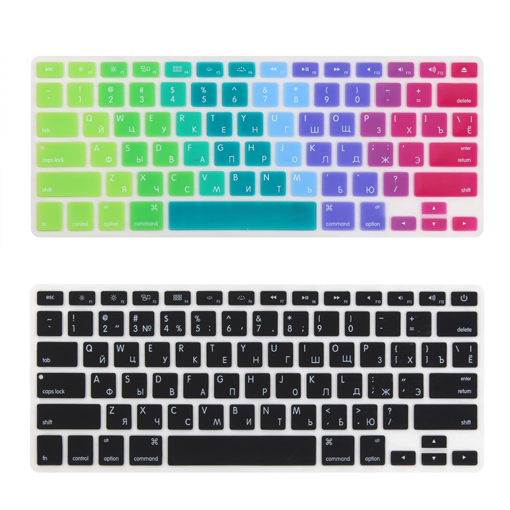 Russian US Enter Keyboard Cover for for Mid -Mid MacBook Pro 13 15 inch Retina/CD ROM A1502 A1425 A1278 A1398 A1286