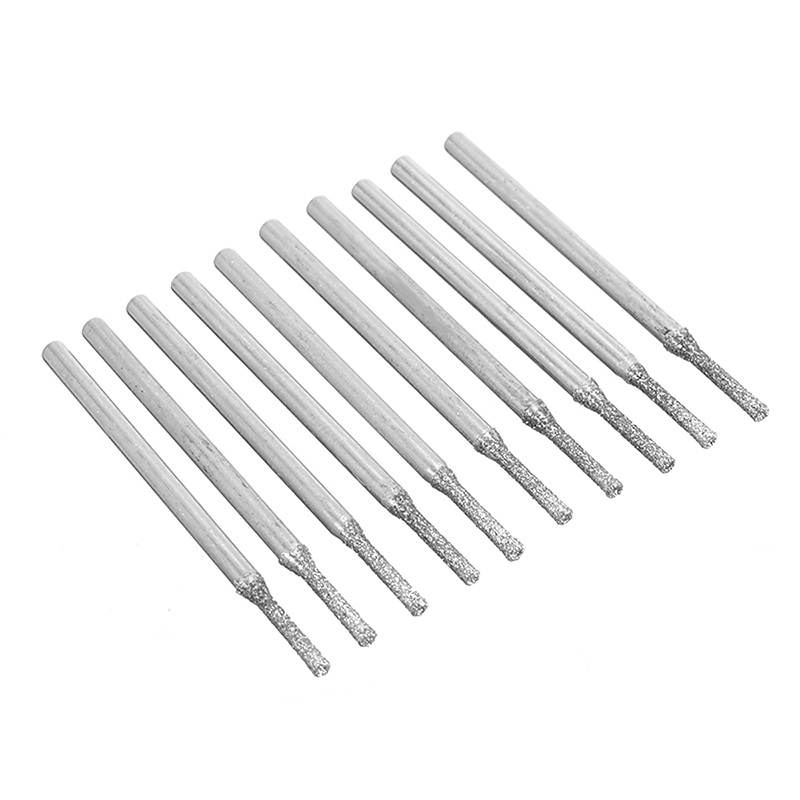 10 stuks Diamond Coated Boren Glazen Tegel Sieraden Boor Duurzaam Voor Glazen Tegel Werken Tool 0.4mm/ 0.7mm/1mm/1.6mm/3mm