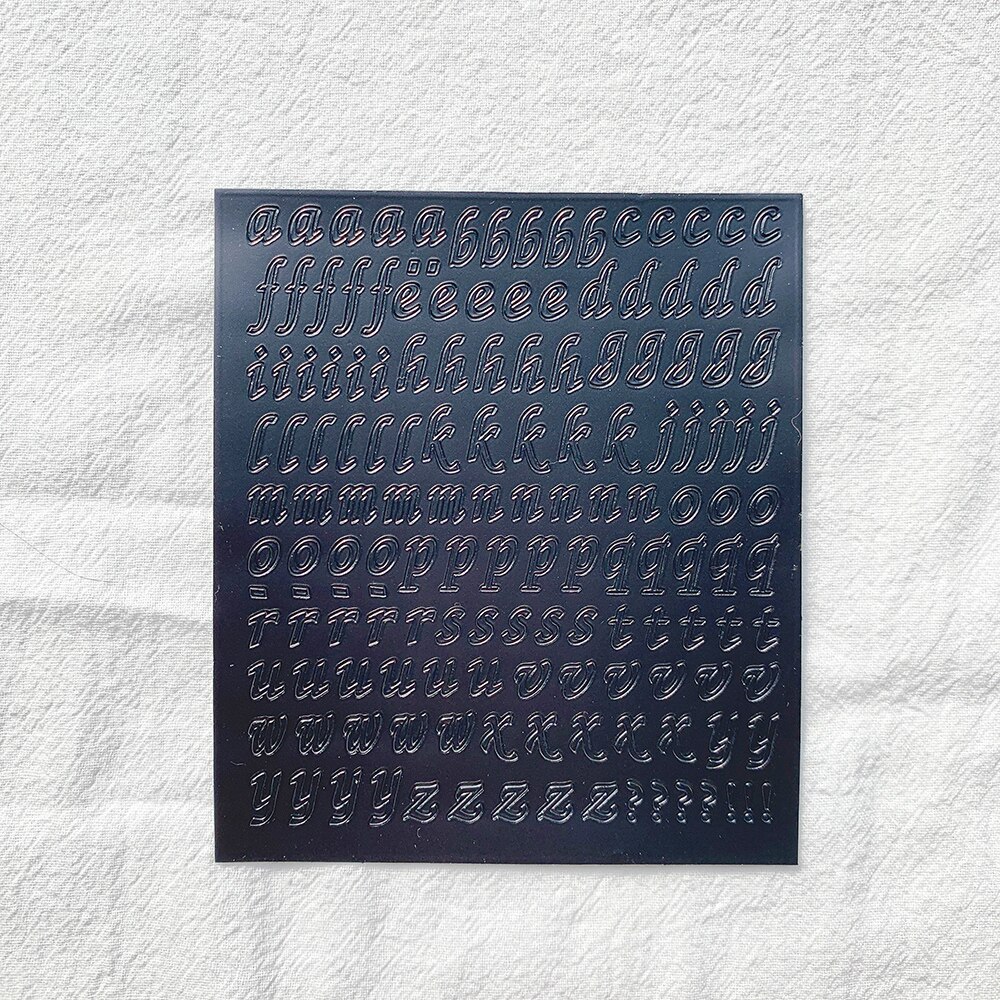 Glitter Alphabet Sticker Korean Aesthetic Sticker For K-pop Toploader Decor DIY Scrapbooking Journal Diary Supplies Stationery: 4