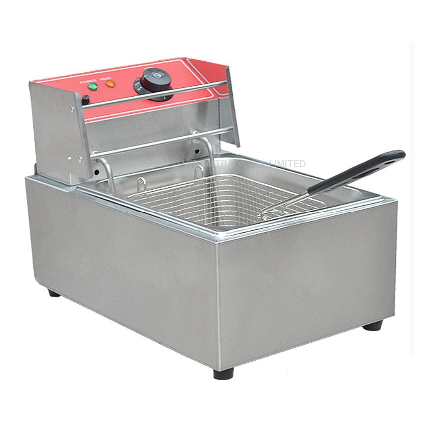 1PC Single cylinder electric fryer, commercial fryers, donut machine, french fries machine, fried chicken fryer fries machine
