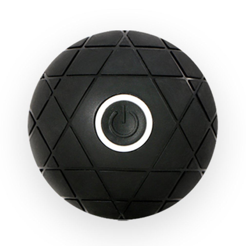 Usb Electric Massage Ball Rubber Vibration Muscle Massager Fitness Exercise Yoga Fascia Handball Pilates Sensory Balls: Default Title