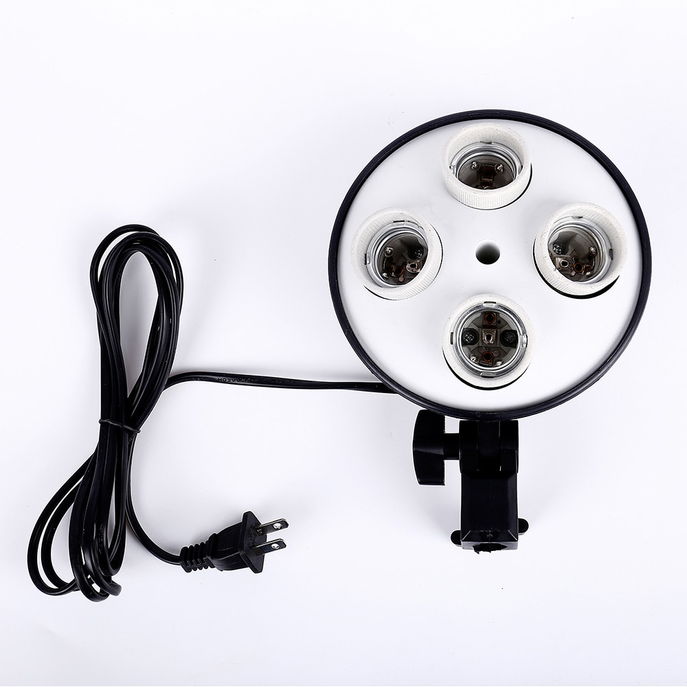 CY ceramics Photography 4 in 1 E27 Base Socket Light Lamp Bulb Holder Adapter for Photo Video Studio Softbox factory Outlet