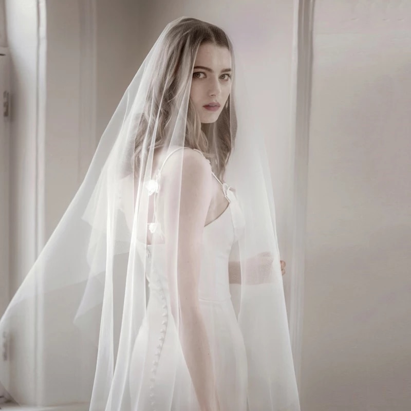 6 10 15 20 30 meter bruidsfoto feest bruids extra lang 6 10 15 20 30m witte mesh tule sluier bruid ivoor sluiers zonder kam