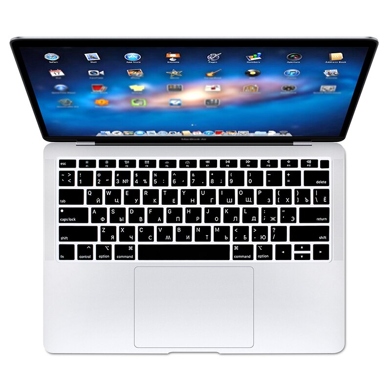 Russische Keyboard Cover Laptop Protector Voor Macbook Air 13 Inch Release A1932 Met Retina Display & Touch Id