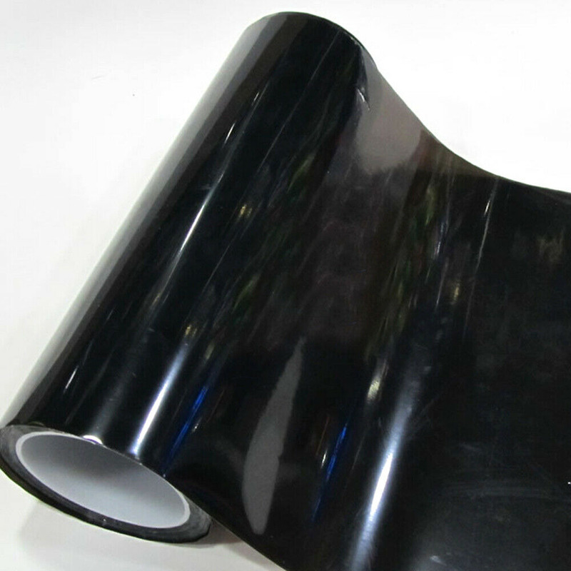 Luz trasera para Faro de coche, pegatina de película de vinilo, lámina adhesiva antiniebla, lámpara trasera, pegatina de película de humo negra oscura brillante, 12 "X 23"