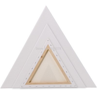 10 stück Dreieck Baumwolle Holz Rahmen für Leinwand Öl Malerei Künstler Malerei Leinwand Blank Baumwolle Leinwand Panels