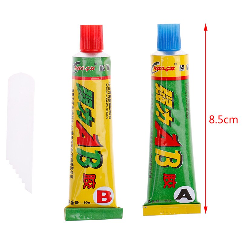 2 pièces Super forte époxy colle transparente résine adhésive colle immédiate (A + B ) Craft