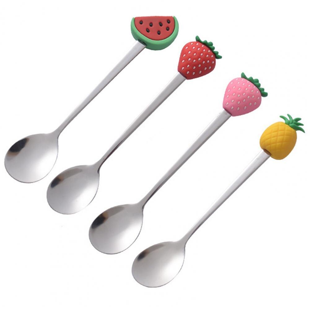 Thee Lepel Schattige Handige Fruit Vormige Mini Cartoon Ijs Scoop Voor Restaurants