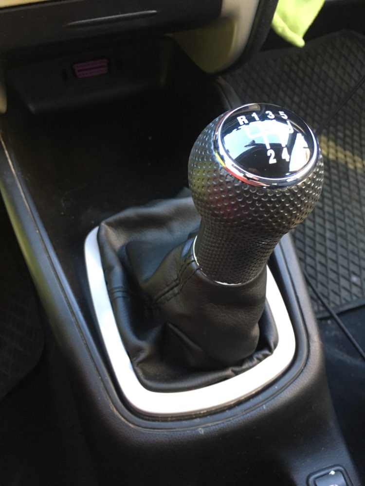 Palanca de cambios con de cuero para coche, de 5 velocidades pomo de palanca de cambios, 12mm/ 23mm, para Seat Leon 2000, 2001, Toledo 2002, 1999, 2000