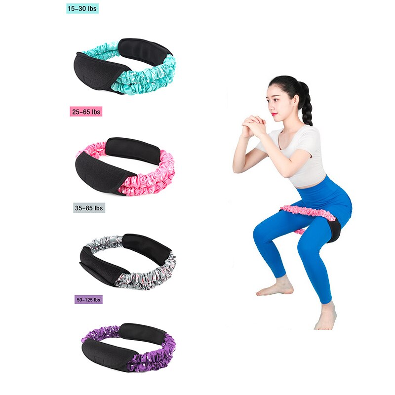 Anti-slip Exercise Yoga Elastic Band Squats Circle Tension Training Resistance Band Indoor Fitness Stretching Equipment Supplies