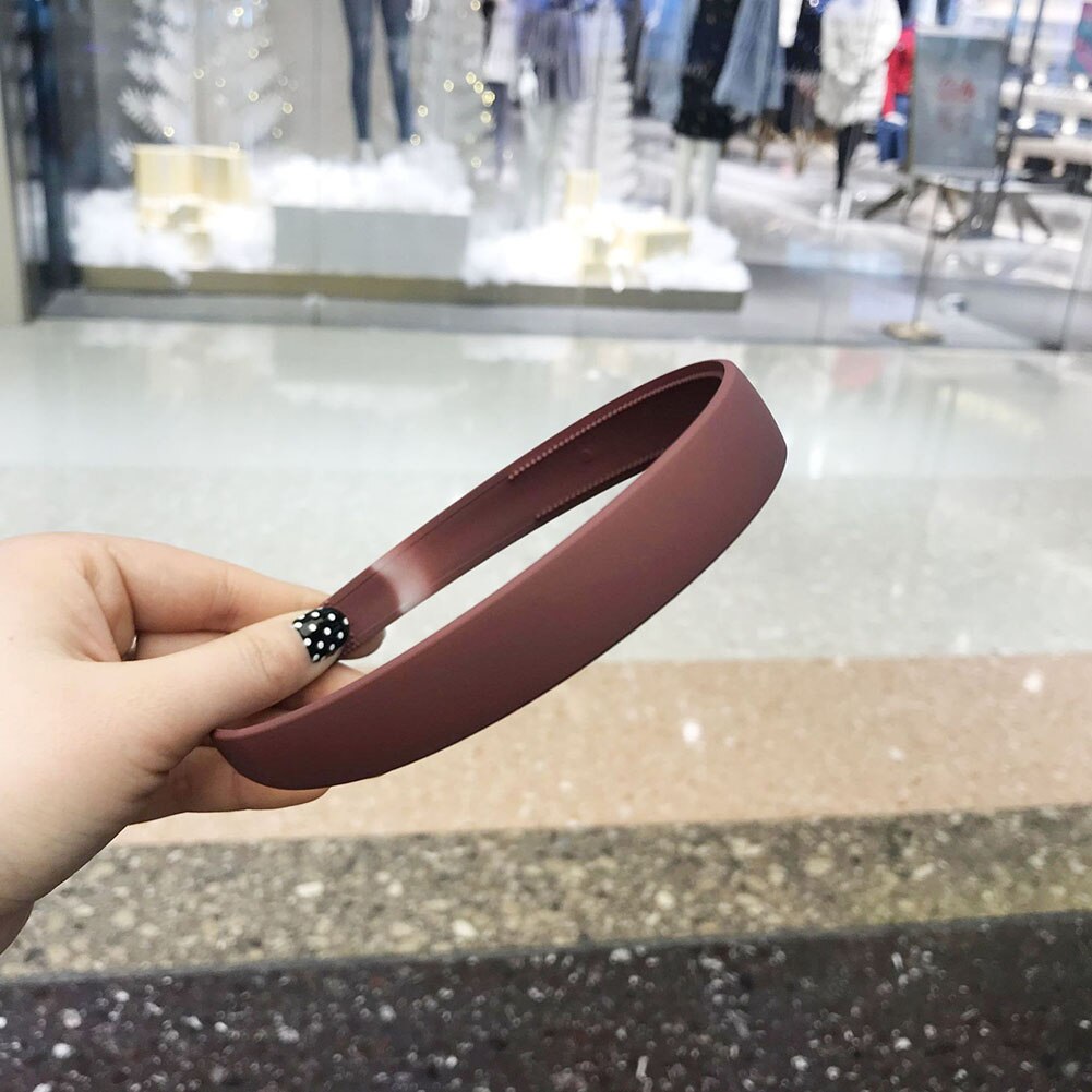 Vrouwen Solid Knoop Vrouwen Haarbanden Meisje Hoofdbanden Ins Breed Dame Hoofddeksels Haar Accessoires: Bourgondië