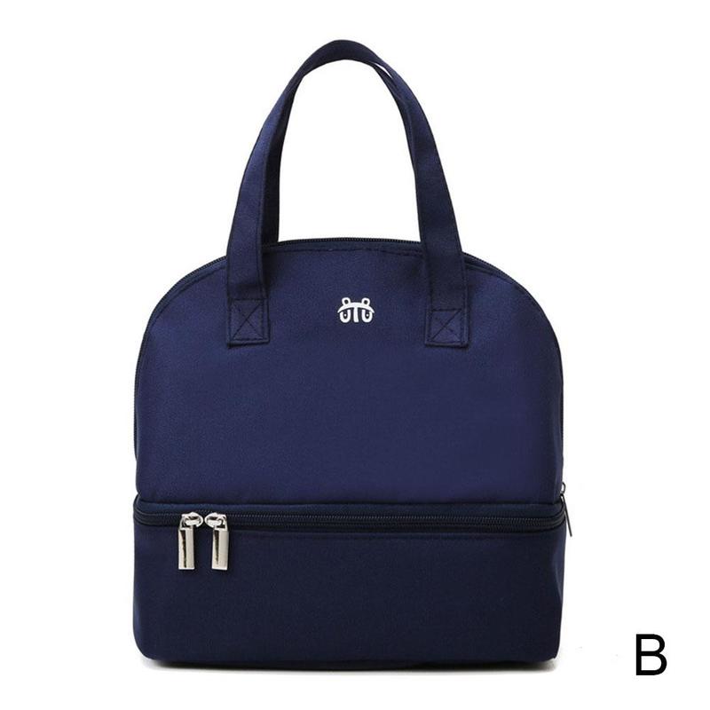 Kawaii Portable Handbag Multi-function Breastfeeding Milk Bag Box Insulation Storage Bag Lunch Double-layer Preservation: 2