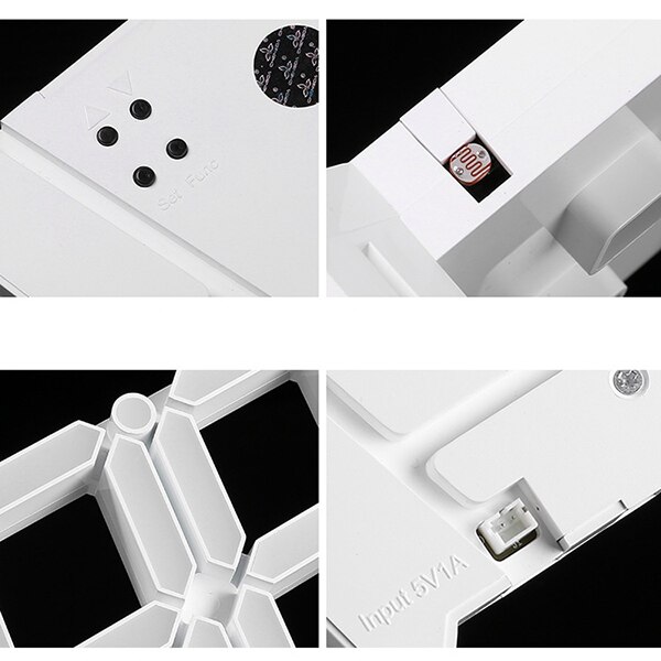Large Modern Digital Led Skeleton Wall Clock Timer 24/12 3D