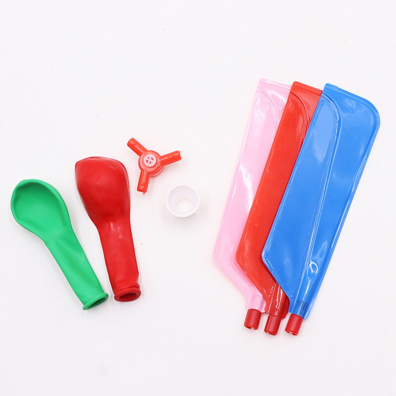 Juego de globos de sonido para niños, helicóptero inflable DIY, experimento de física, juegos caseros, pelota voladora para Laboratorio de Ciencia,