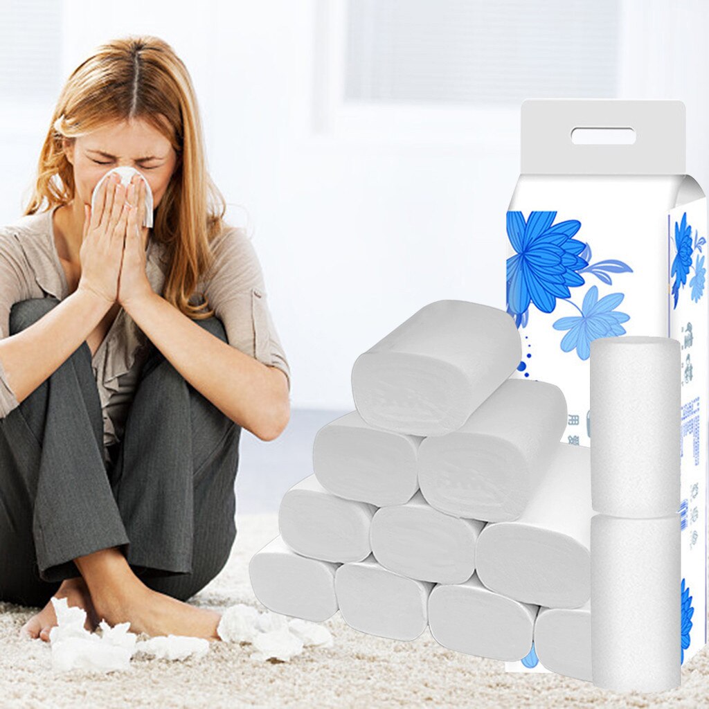 Strong Soft 4-Ply Toilet Paper Bath Tissue Giant Roll 12 Rolls Paper towels, soft toilet paper, white toilet paper roll toil