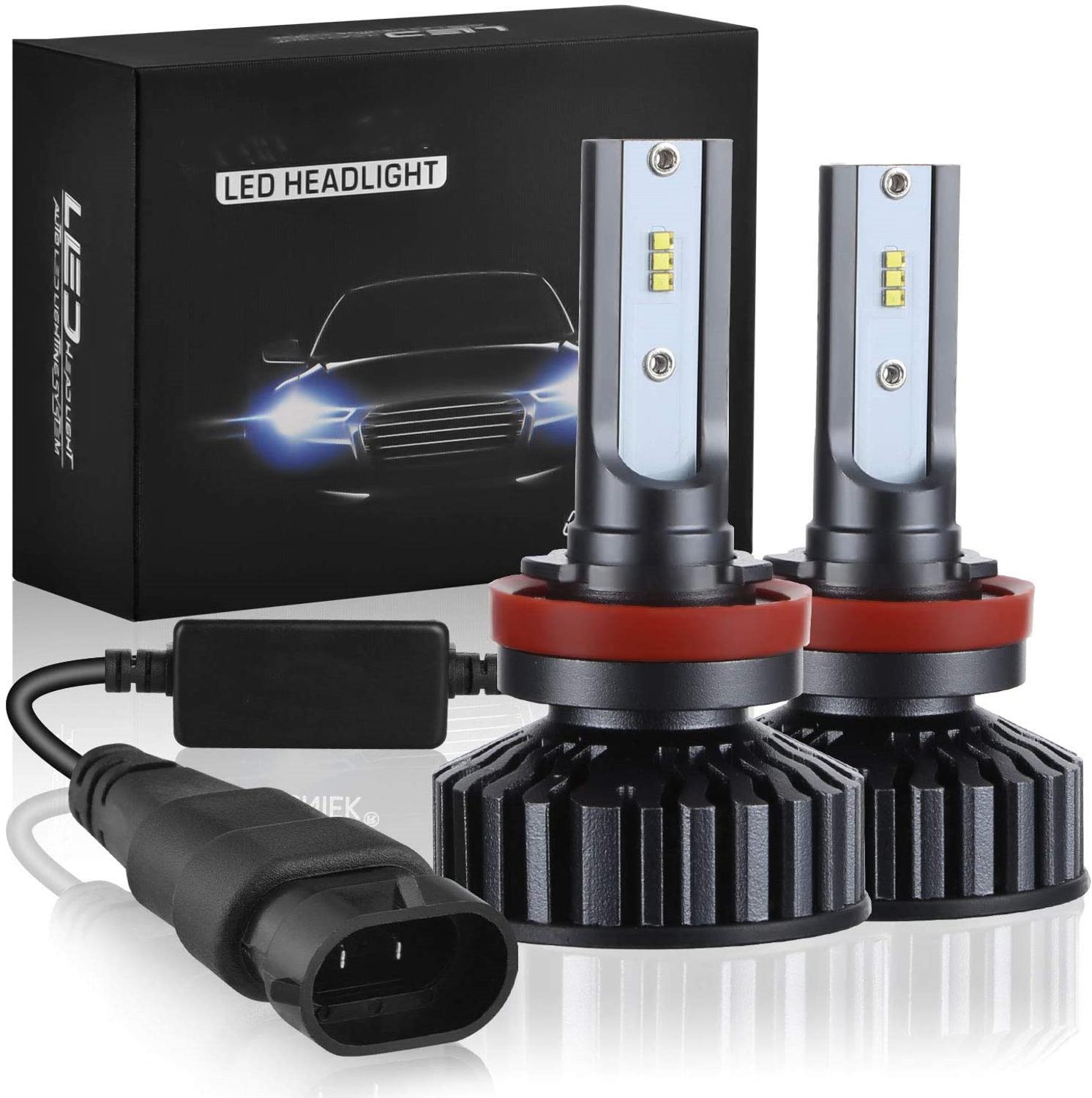 Auto LED Headlights Bulbs H7 h4 h8 h11 9005 9006 9012 h1 with Luxeon ZES Chip 6000K 72W Car Original Light to LED Conversion Kit