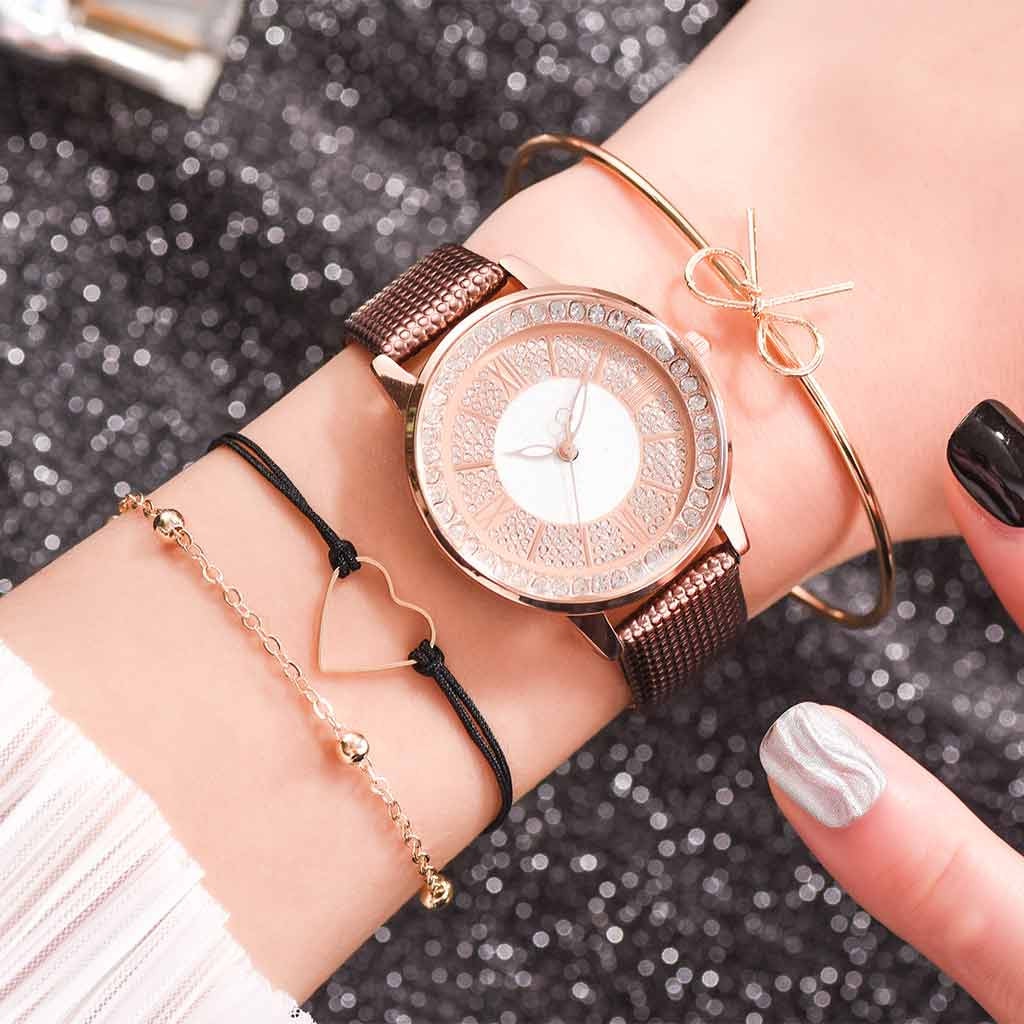 Vrouwen Horloges Dames Quartz Horloge Kleine En Delicate Europese Schoonheid Eenvoudige Casual Armband Horloge Pak Droshipping