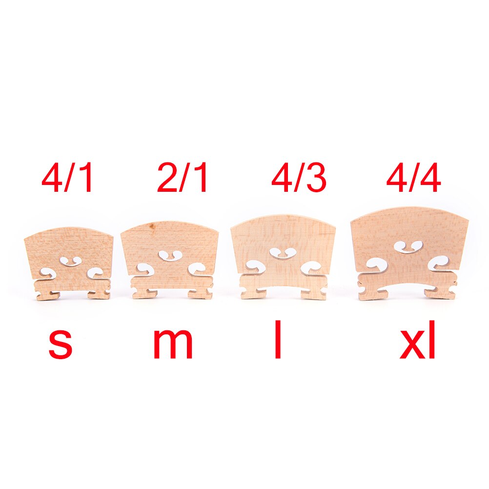 1pc Maple Wood Violin Bridges Handmade Accessories for 4/4 , 3/4 , 1/2 , 1/4 Size Violin Musical Instrument Parts