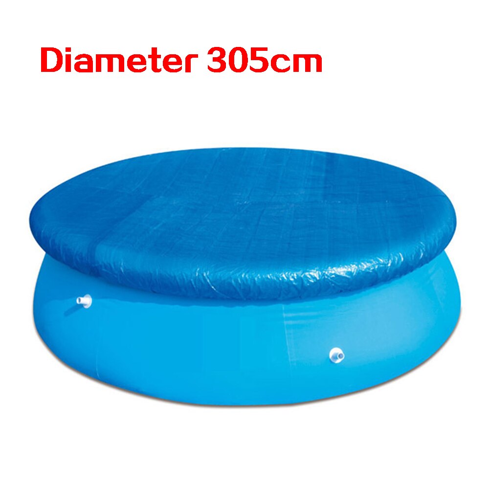 Swimming Pool Cover Round Rectangle Waterproof Dust Cover Mat Swimming Pool Accessories for 457/244/366/305/183cm Swim Pool: 305CM