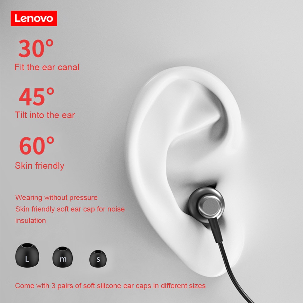 Lenovo HE05 Pro Bluetooth 5.0 Earphone In-ear Gaming Wireless Headset IPX5 Waterproof Sports Headphone with Noise Cancelling Mic