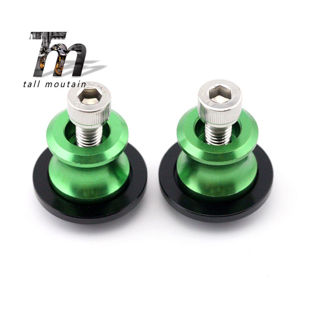 Swingarm Spools Slider For SUZUKI GSXR 125/150/600/750/1000 DL 650/1000 V-Strom GSX-R GSXR150 GSXR125 Motorcycle Stand Screw M8: Green