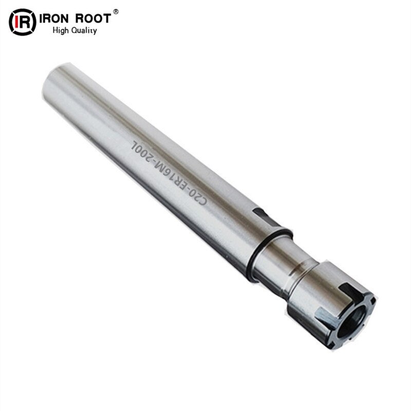 1P M type ER16/20M Straight Shank Chuck Collet CNC Milling Machine lathe Extension rod+1P 16/20ER Wrench