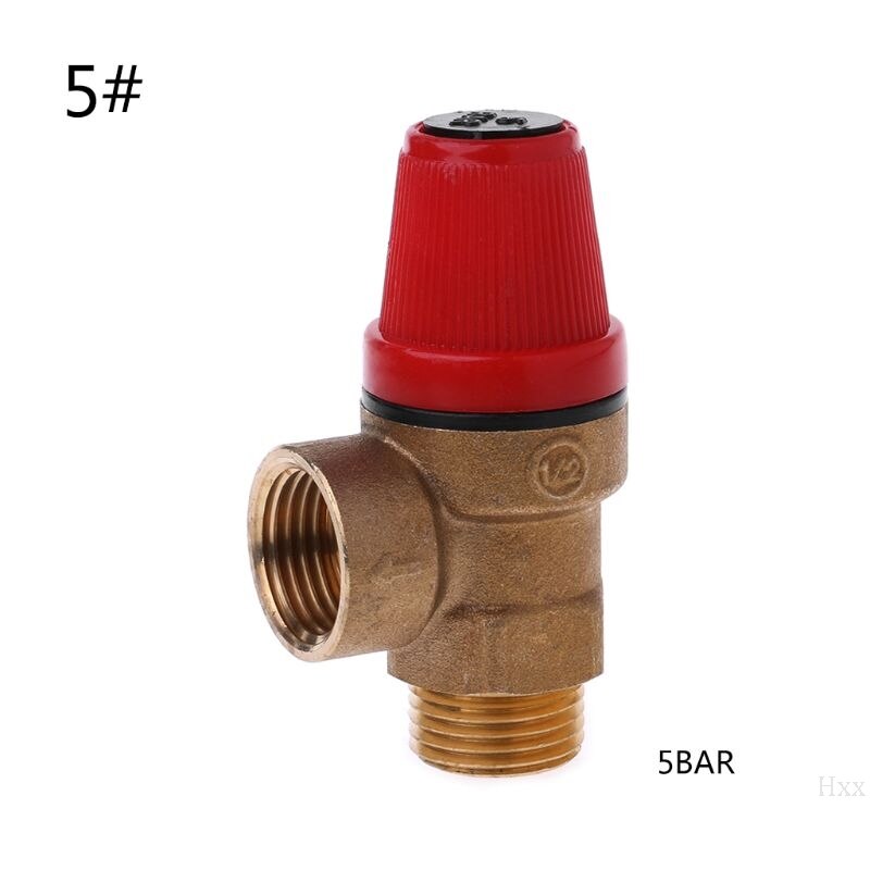 Nova válvula de segurança bronze dreno relief swithch para aquecedor de água solar fio interno e exterior: 5 Bar