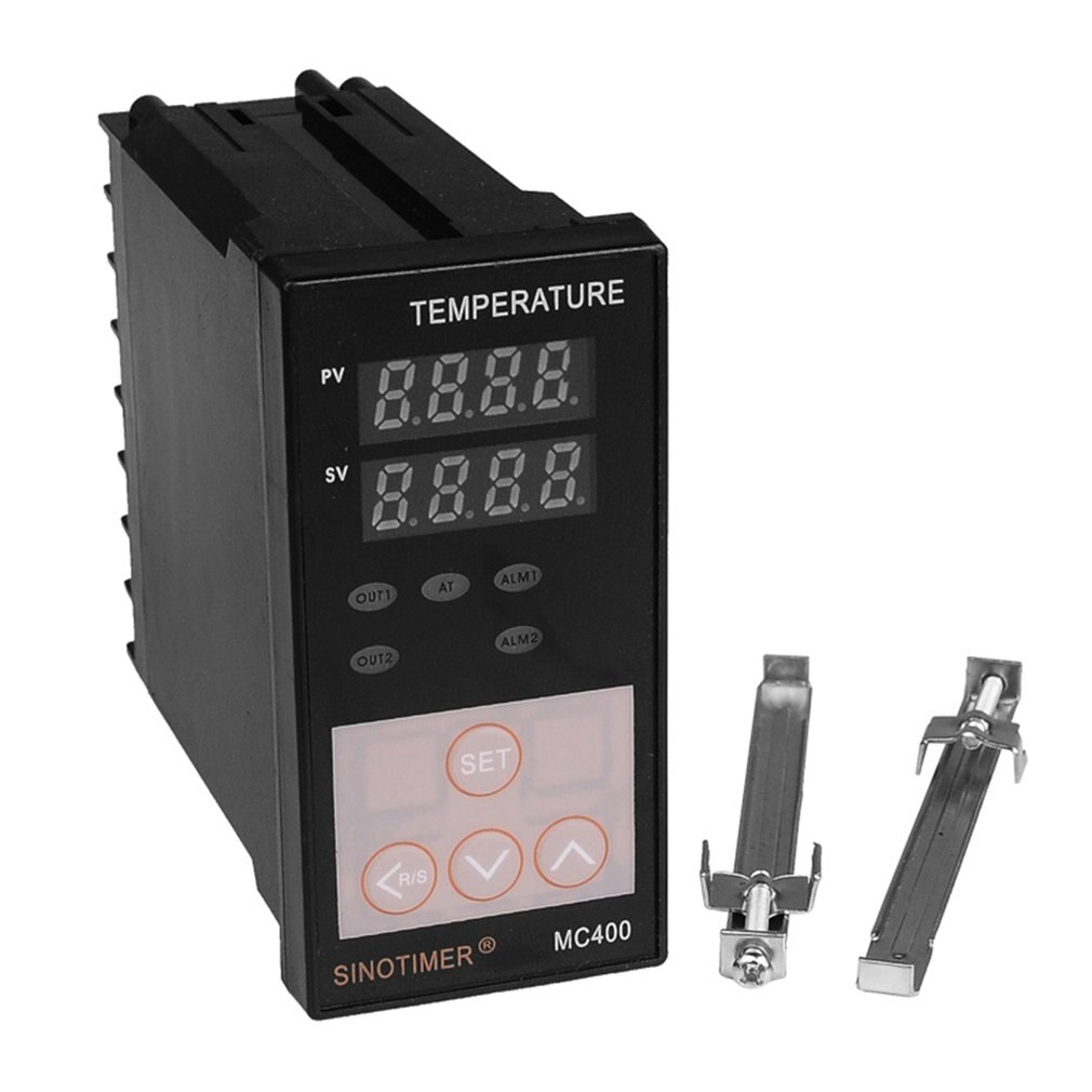 Thermostat K à sortie relais ou entrée PT100, contrôleur de température numérique PID pour chauffage ou refroidissement avec alarme