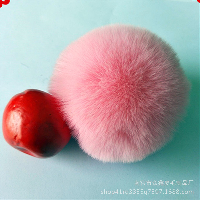 5 Stks/partij 8Cm Pluizige Faux Konijnenbont Bal Pompom Pluche Vrouwen Tas Auto Sieraden Voor Kleding Naaien Stof Accessoires faux Fur: 15