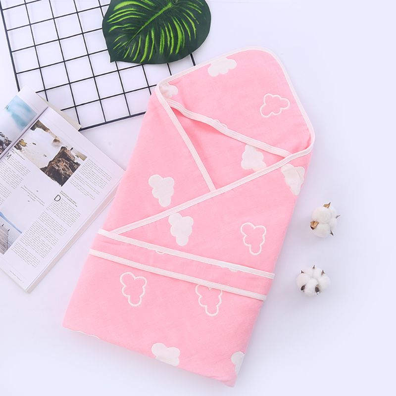 Baby Inbakeren Winter Wrap Slapen Zachte Katoen Vierkante Deken Infant Peuters Badjas Handdoek Leuke Cartoon Patronen: pattern L