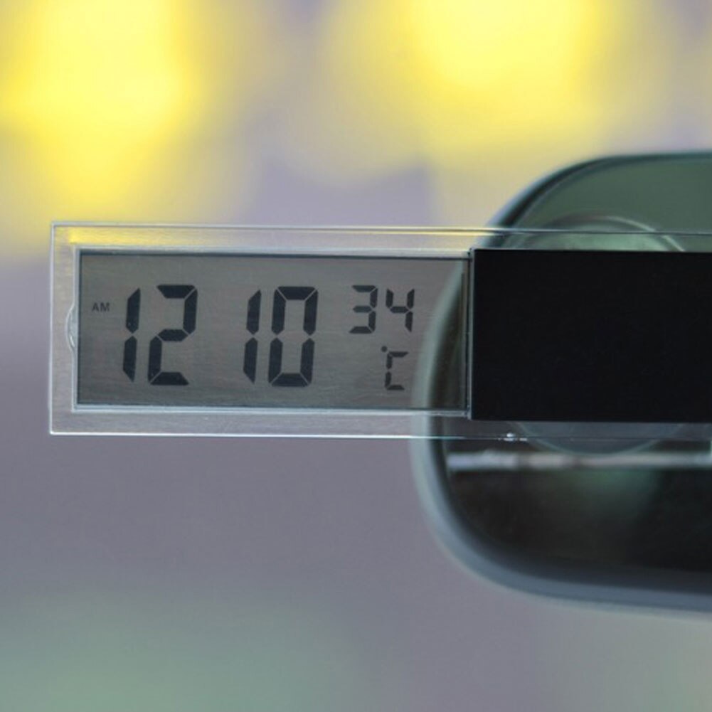 Auto Voertuig Zuignap Elektronische Digitale Transparant Lcd Display Thermometer Auto/Indoor Digitale Thermometer Met Zuignap