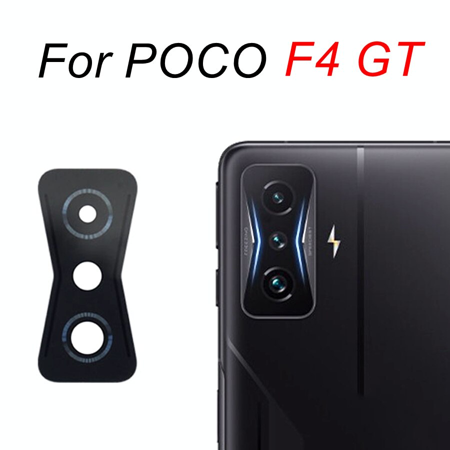 Back Rear Camera Glass For Xiaomi POCO M4 Pro M3 F1 F2 F3 X3 NFC F4 GT X4 Pro 5G Main Camera Lens Cover Replacement+Adhesive: Poco F4 GT