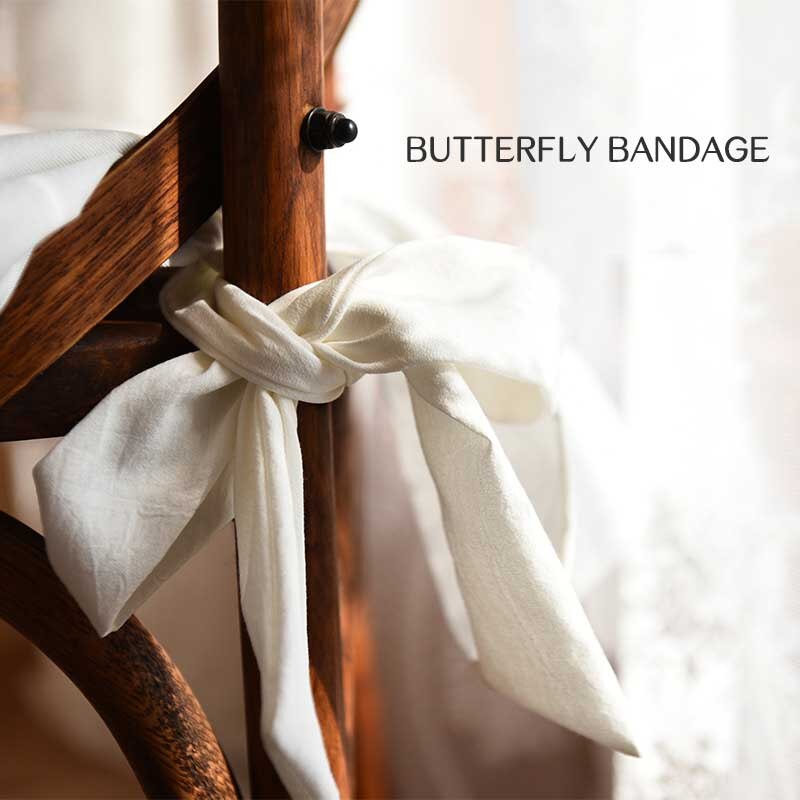 Cotton Ruffle Thick Cushions for Dining Chair Seat Removable and Washable Home Hotel Party Banquet Anti Slip Chair Cushion White