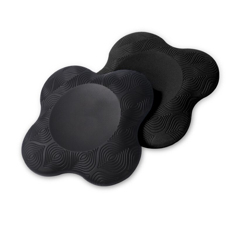 Yoga Knie Mat Pilates Balance Oefening Pad Extra Dikke Kussen Beschermt Pols Ellebogen En Hoofd Sport Set Knielen Matten: 1pair black