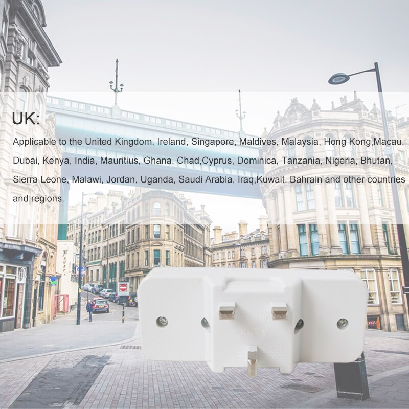 UK Plugs Adapter Universal EU US AU To UK Electrical Socket Travel Wall Adaptor With Switch in England Ireland Singapore