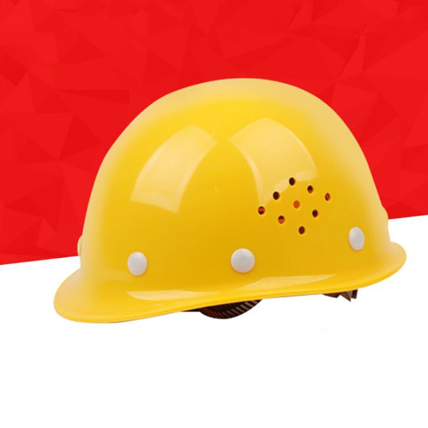 Fiberglass ABS Breathable Safety Helmet Protective Cap Style Hard Hat, Vented, 8-Point Ratchet Suspension for Construction