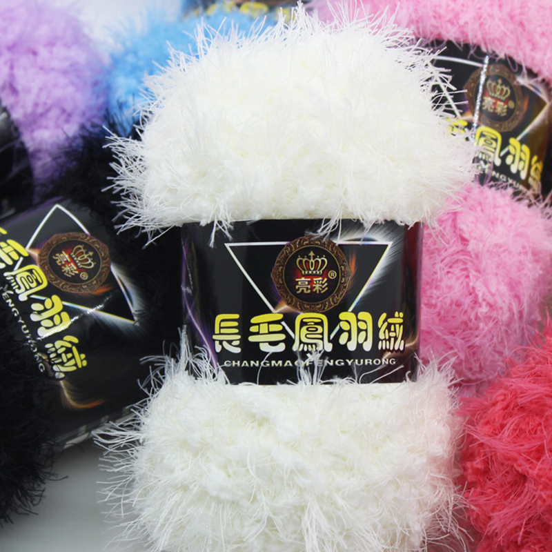 Kasjmier Garen Faux Fur Draad Langharige Wollen Draad Phoenix Down Hand-Gebreide Nertsen Beneden Garen Diy Trui sjaal Accessoires
