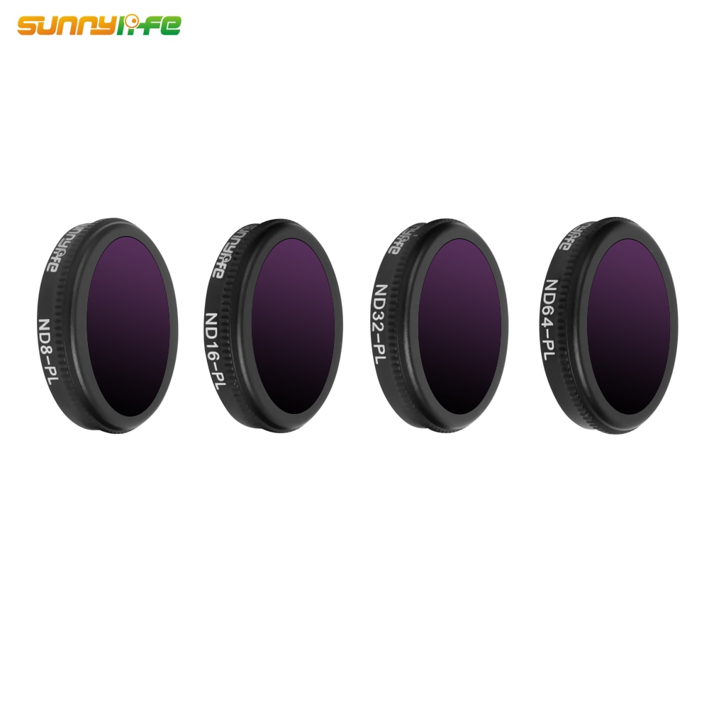 Sunnylife DJI MAVIC 2 ZOOM Drone ND8-PL ND16-PL ND32-PL ND64-PL Lens Filter 4 stks/set