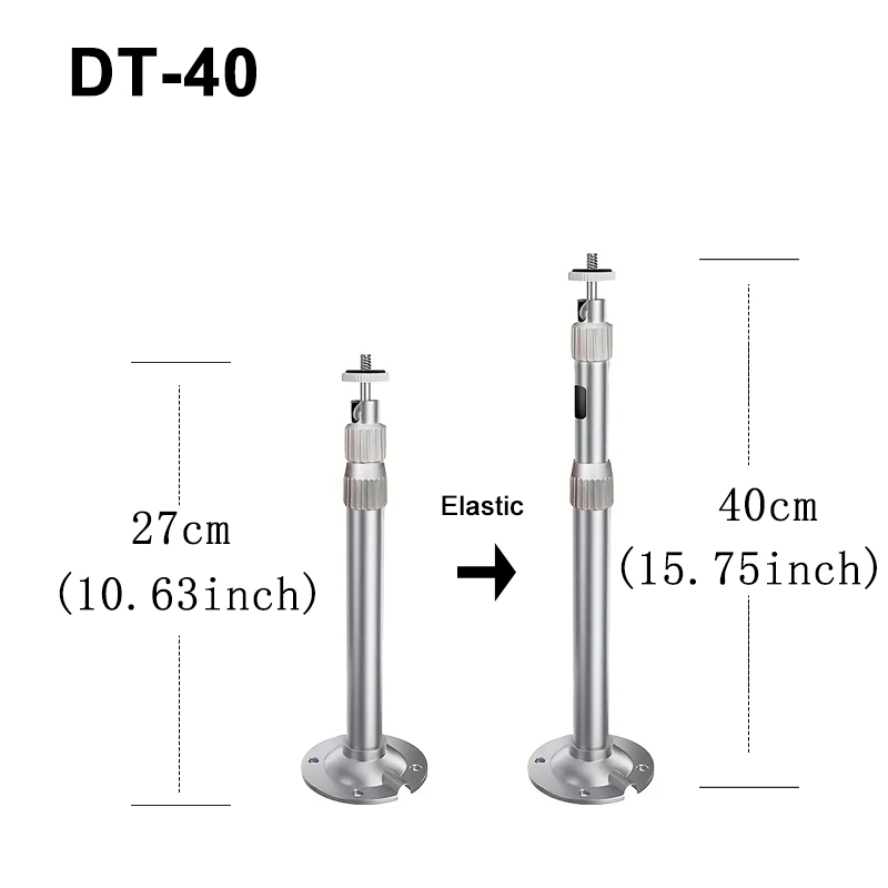 Uniwersalny statyw sufitowy robić projektora z otworem na śrubę 1/4, wysuwany uchwyt ścienny o 360 stopni, odpowiedni robić HY300, HY320mini, HY260 zawodowiec+: BIAŁY