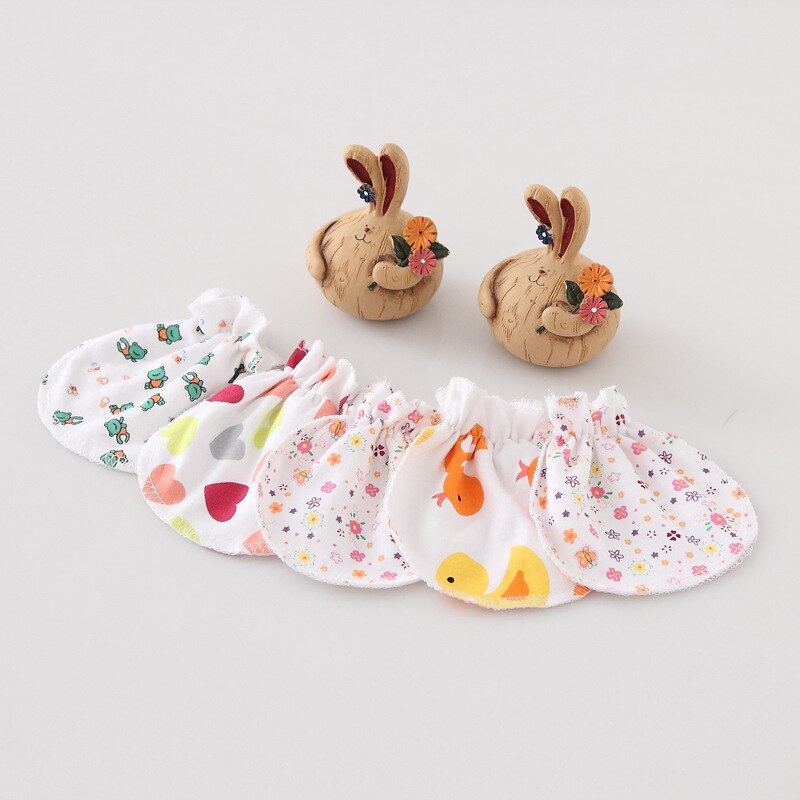 KBL-A001-5pairs/lotto degli accessori del bambino dell'abbigliamento del bambino dei guanti antigraffio del bambino