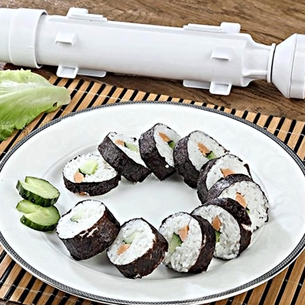 Sushi Maker Equipment Kit,Japanese Rice Ball Cake Roll Mold Sushi Multifunctional Mould Making Sushi Tools Kitchen DIY Set