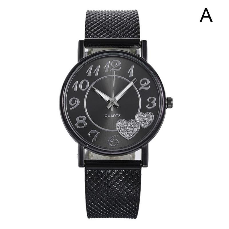 Quartz herenhorloges met mesh band voor werkdagen, nieuwste herdenkingsliefhebbersklok  g9 uur 2: A