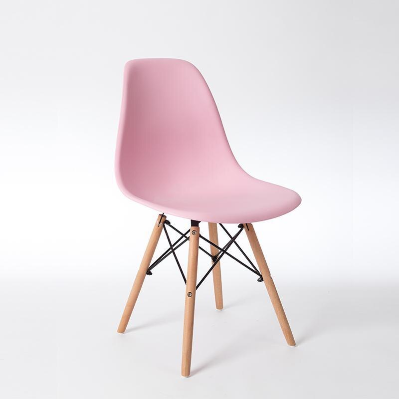 Nordisk spisestol moderne minimalistisk stil hjemme lat studentrygg lesebok krakk plast spisestuestol: Stil 5