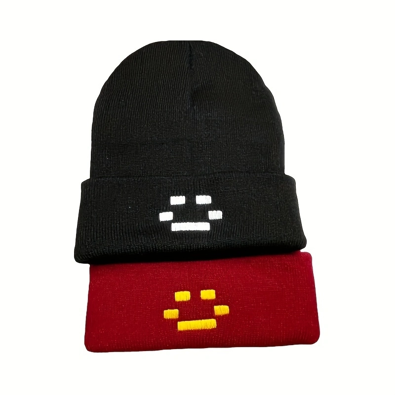 Otoño Invierno mujeres hombres bordado sombrero de punto Quackity gorros cálidos sombreros que te hace parecer fresco