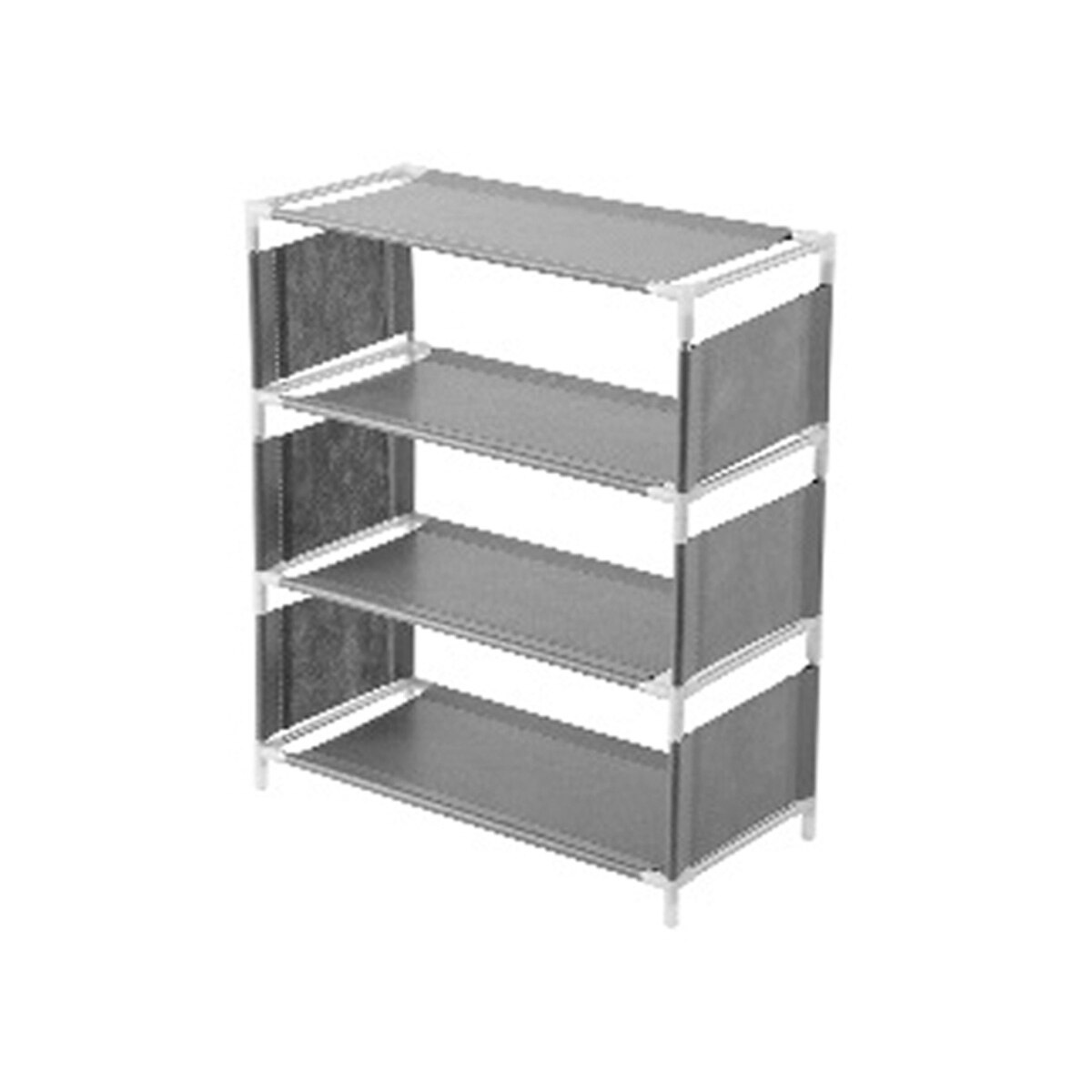 3/4/5 Layers Shoe Rack Assemble Shoes Shelf Simple Hallway Cabinet Organizer Holder Storage Solid Stand Shelves Shoe Home DIY: 4 Layers Gray